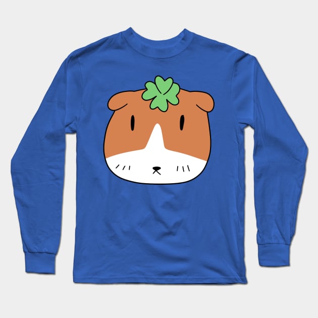 Lucky Guinea Pig Face Long Sleeve T-Shirt by saradaboru